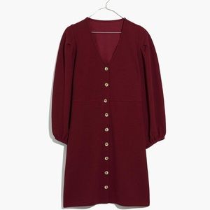 MADEWELL Texture & Thread Balloon Sleeve Dress